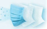 Face mask, disposable, 3-ply, non-medical w/ear loops